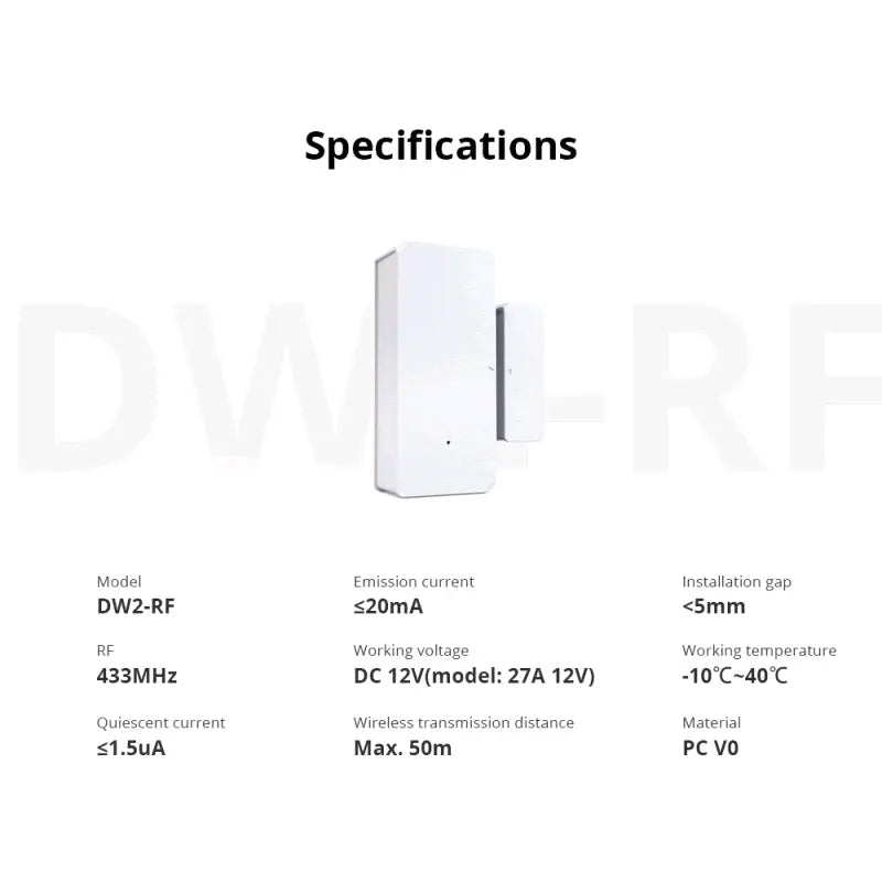 Alarma sensor Inteligente para puertas y ventanas WiFi G'S Electronic Store