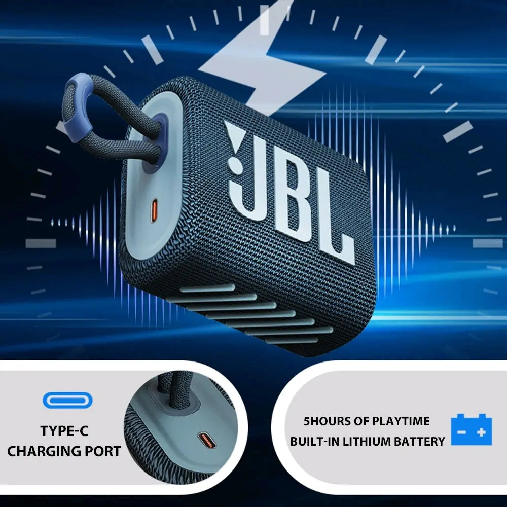 Bocina JBL GO 3 GO3 wireless Bluetooth Speaker Subwoofer Outdoor Speaker Waterproof Bass Sound Mini Speaker G'S Electronic Store