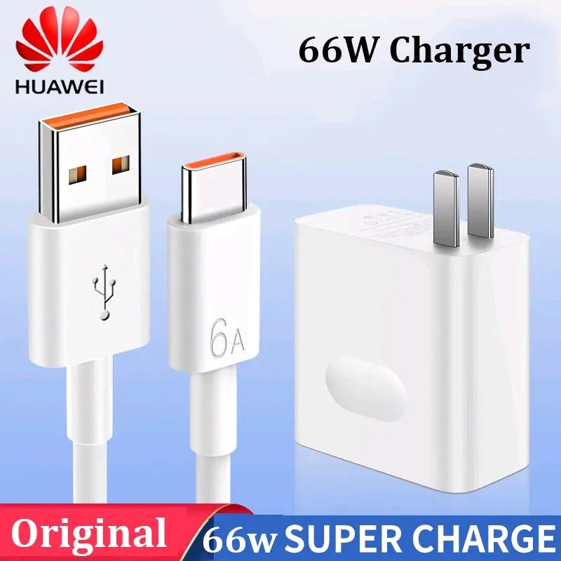 Cargador Huawei 66 W y cable de datos 6 A G'S Electronic Store