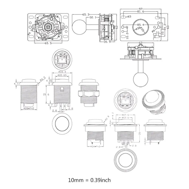 Kit de tablero Arcade DIY G'S Electronic Store