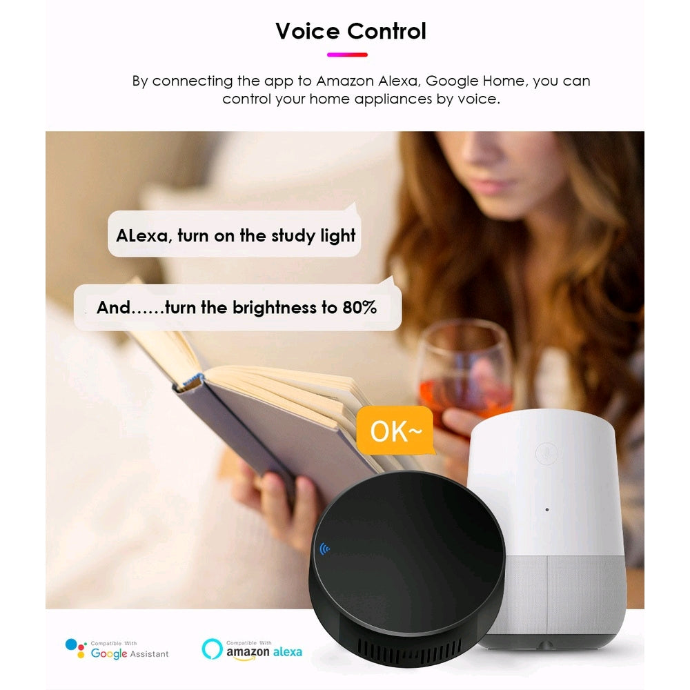 Control remoto IR Universal por voz compatible asistentes Alexa, Google Home, G'S Store