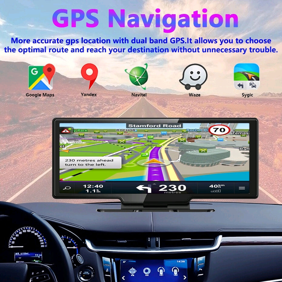 Dash Cam cámara de coche 10.26 Pulgadas 4G Android 8.1 DVR Doble Lente Grabadora De Vídeo GPS Navegación WIFI G'S Electronic Store