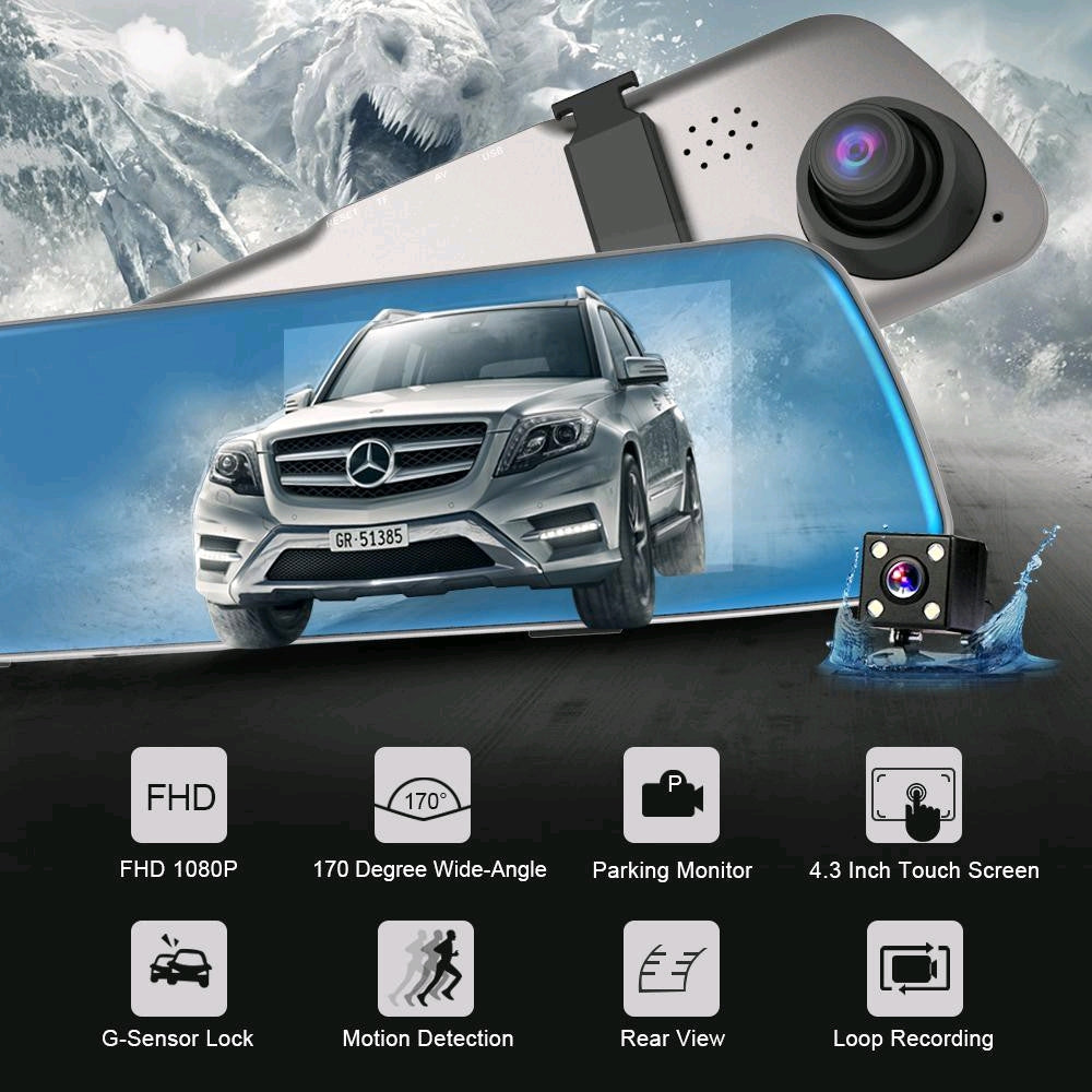 Dash cam cámara de coche con pantalla táctil G'S Electronic Store