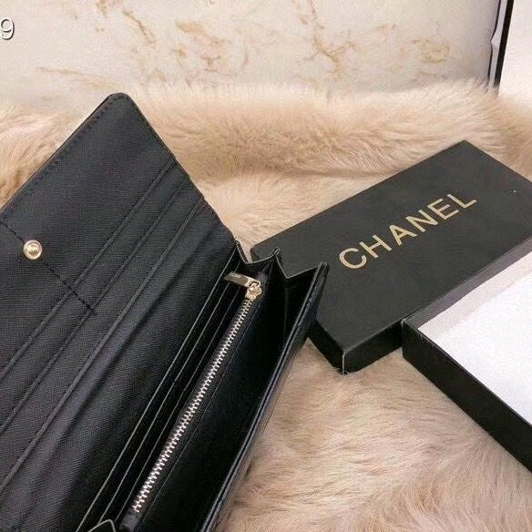 Cartera Plegable Chan. tipo Sobre Negro G'S Store