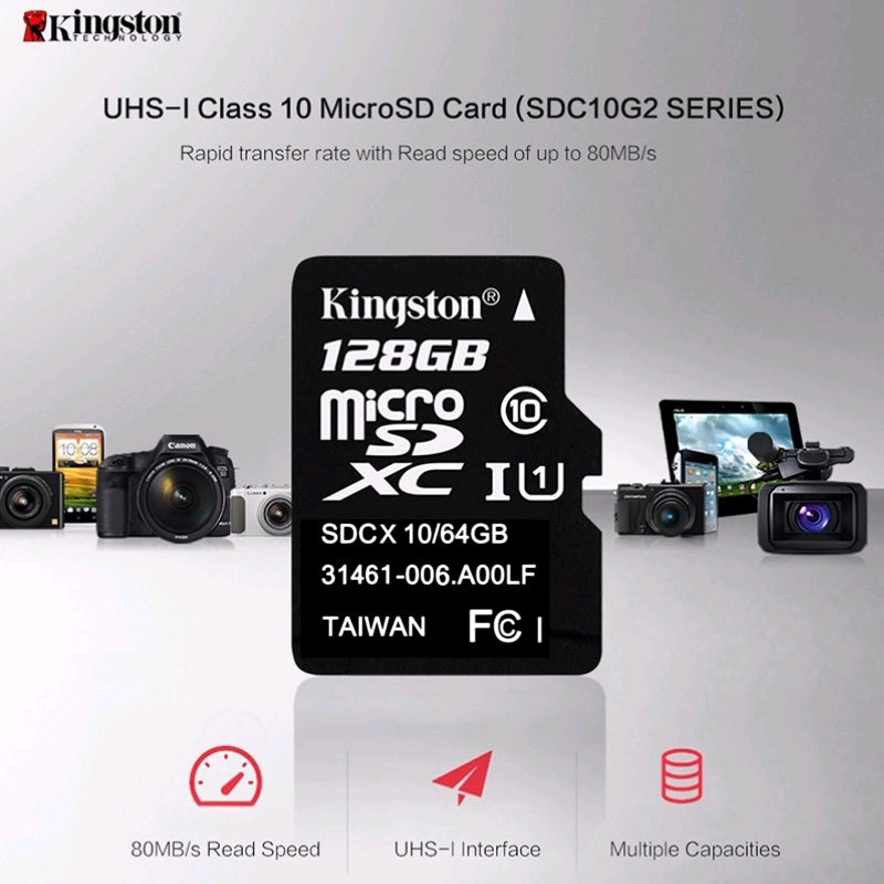 Tarjeta de memoria Kingston micro SD 128 GB, 256 GB y 512 GB G'S Electronic Store