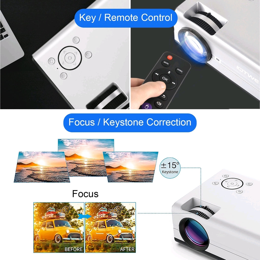 Mini proyector inteligente Android WiFi 1080p 4000 lm G'S Electronic Store