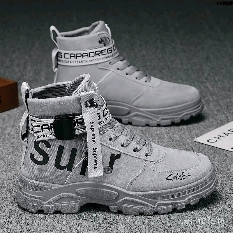 Botas Supreme de Gamuza en Gris, Negro y Beige alta calidad G'S Store