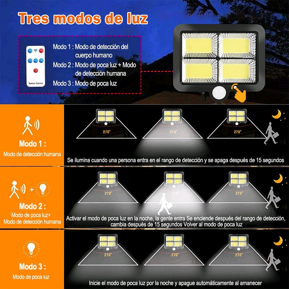 Lámpara de LED solar con sensor de movimiento G'S Electronic Store