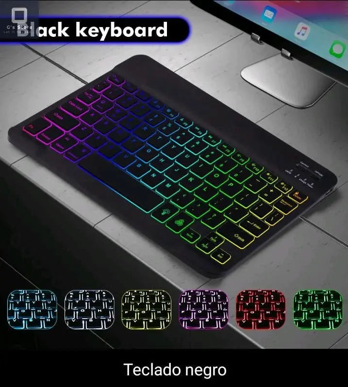 Teclado inalámbrico con Bluetooth con retroiluminación de 10" G'S Store