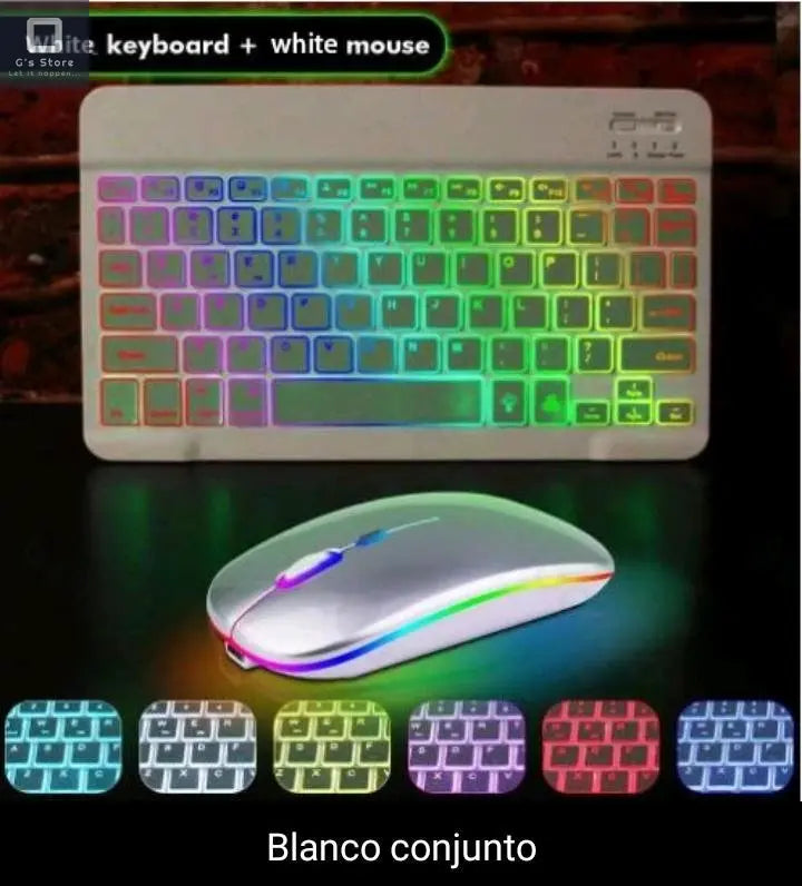 Teclado inalámbrico con Bluetooth con retroiluminación de 10" G'S Store