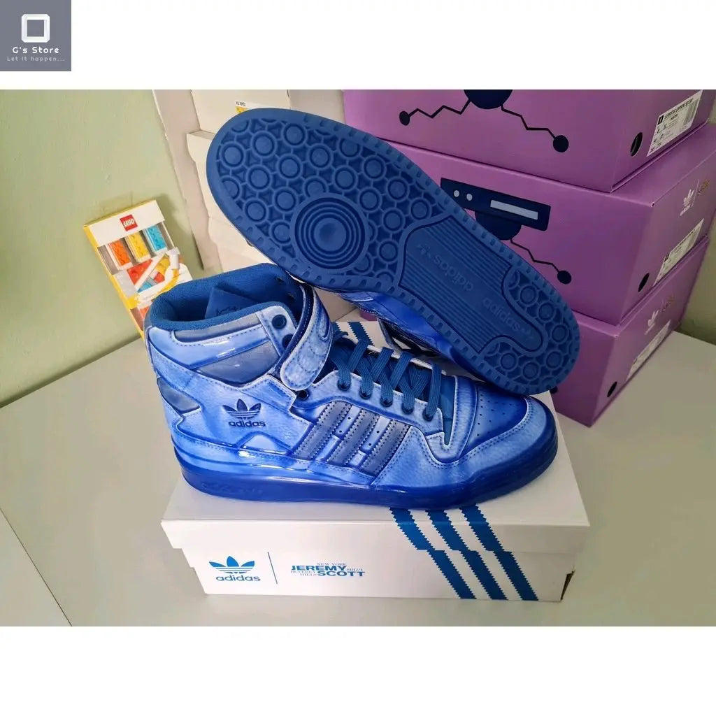 Tenis Adidas Jeremy Scott bañado azul G'S Store