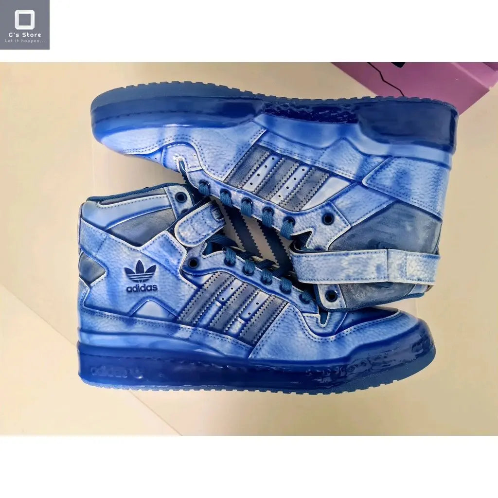 Tenis Adidas Jeremy Scott bañado azul G'S Store