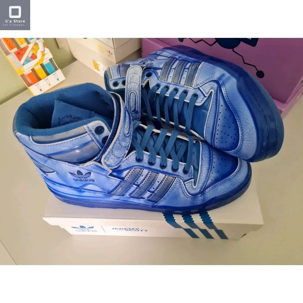 Tenis Adidas Jeremy Scott bañado azul G'S Store