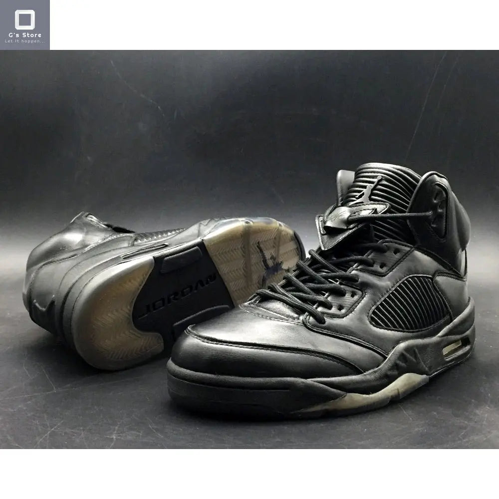 Tenis Jordan 5 Premium triple negro G'S Store