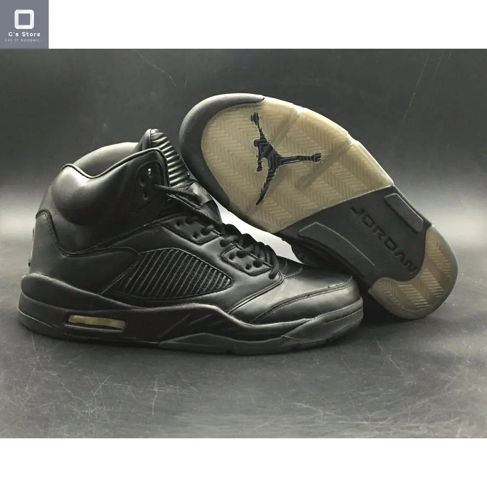 Tenis Jordan 5 Premium triple negro G'S Store